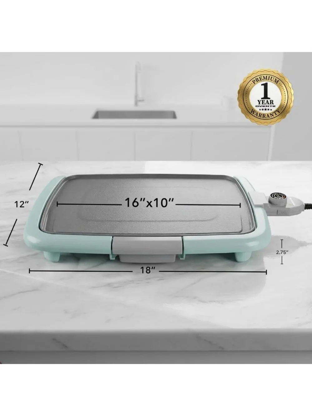 Non-Stick Electric Griddle 16
